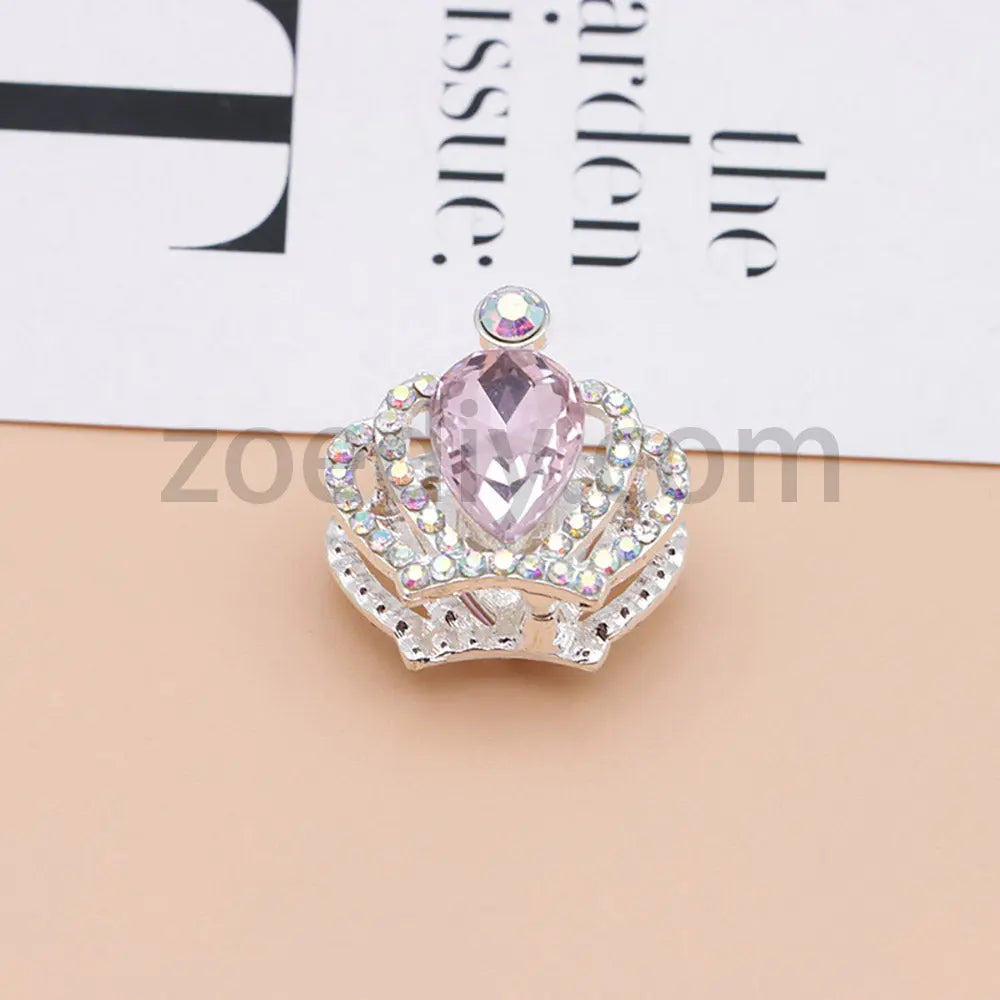 FS4838-Diamond Crown Alloy Beads Fit For Beadable Pens For Keychain Jewelry Making Zoe's DIY Shop