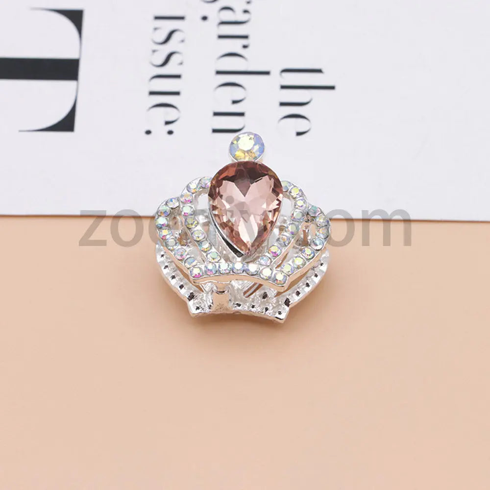 FS4838-Diamond Crown Alloy Beads Fit For Beadable Pens For Keychain Jewelry Making Zoe's DIY Shop