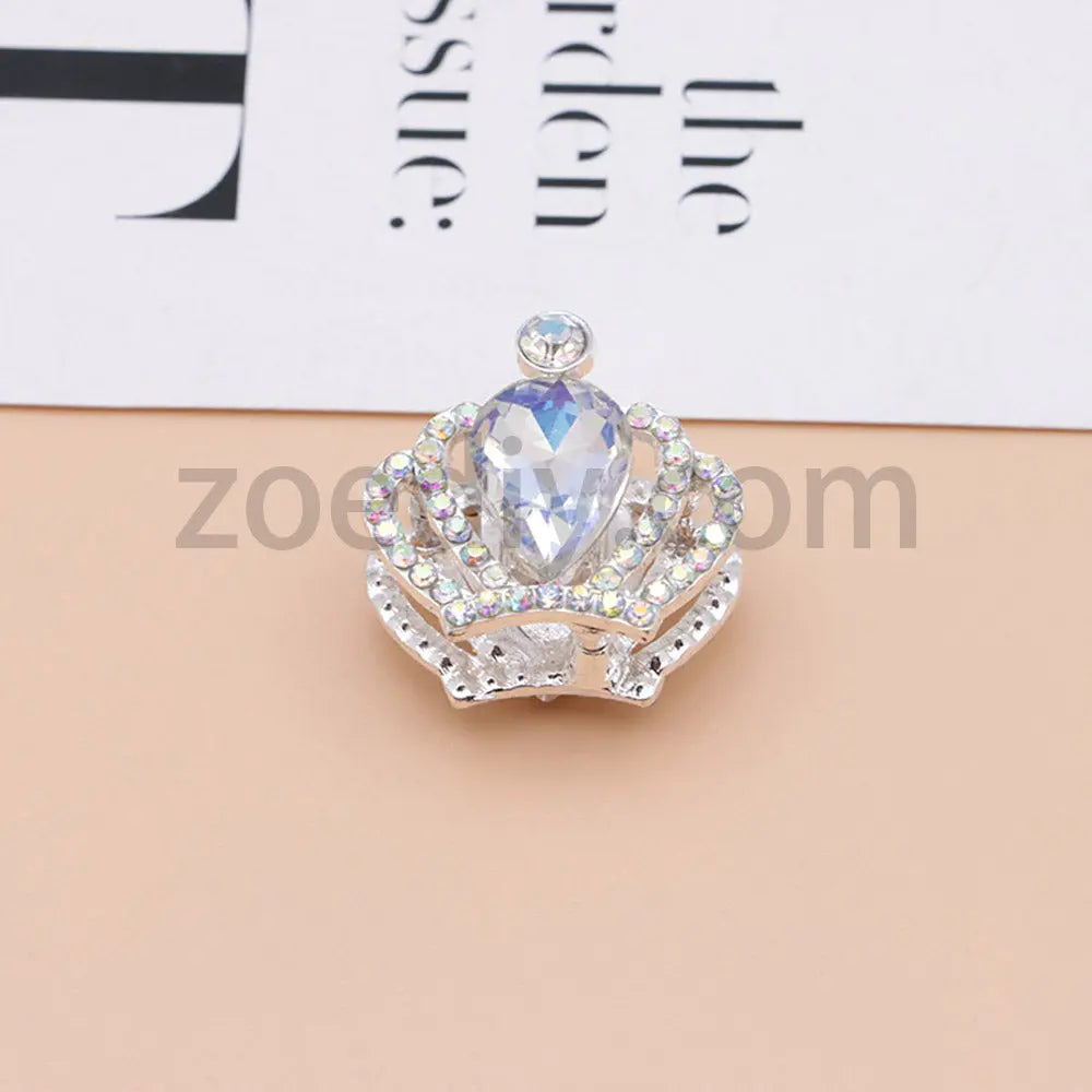 FS4838-Diamond Crown Alloy Beads Fit For Beadable Pens For Keychain Jewelry Making Zoe's DIY Shop
