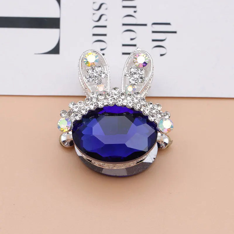 FS4839- 3.4×3.3×2.4 Cm Rabbit Alloy Beads Four - Way Passable For Pens For Keychain Jewelry Making Zoe's DIY Shop