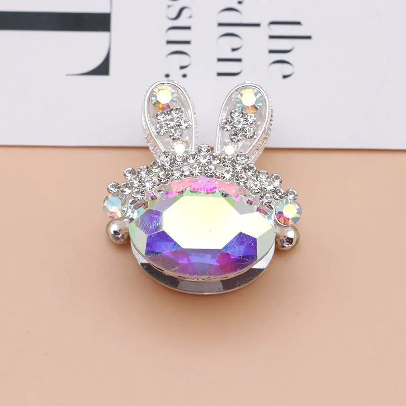 FS4839- 3.4×3.3×2.4 Cm Rabbit Alloy Beads Four - Way Passable For Pens For Keychain Jewelry Making Zoe's DIY Shop