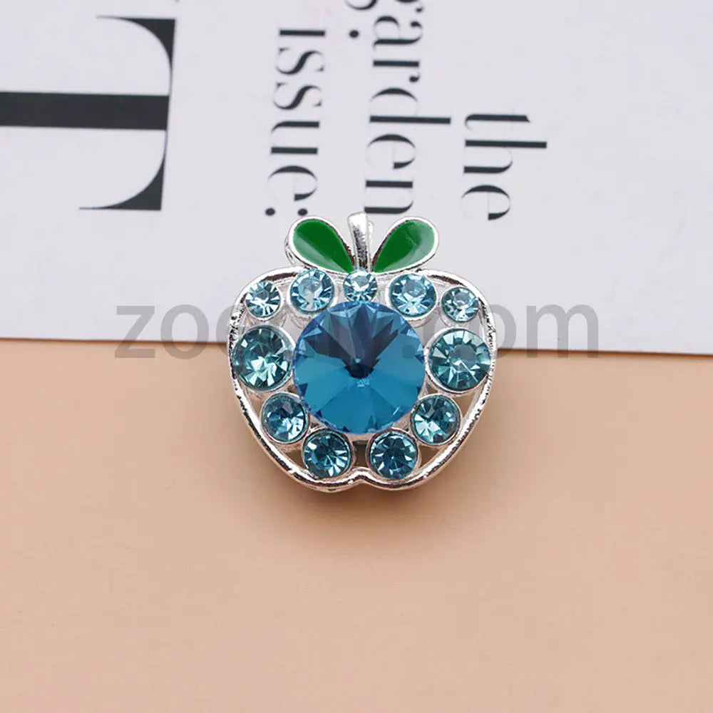 FS4840-Apple Alloy Beads Fit For Beadable Pens For Keychain Jewelry Making Zoe's DIY Shop