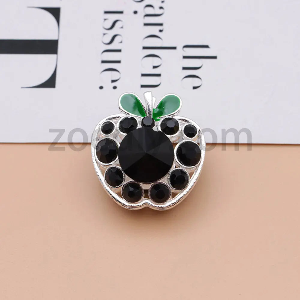FS4840-Apple Alloy Beads Fit For Beadable Pens For Keychain Jewelry Making Zoe's DIY Shop