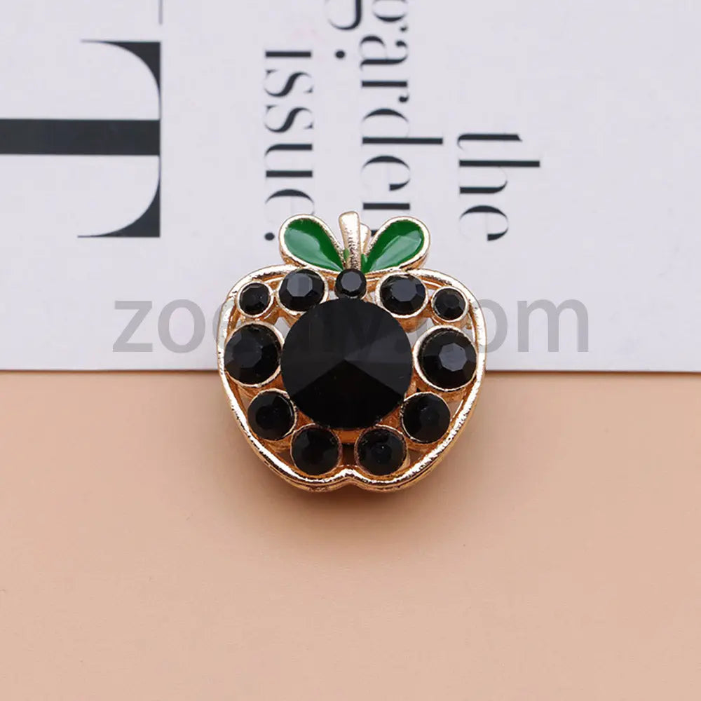 FS4840-Apple Alloy Beads Fit For Beadable Pens For Keychain Jewelry Making Zoe's DIY Shop