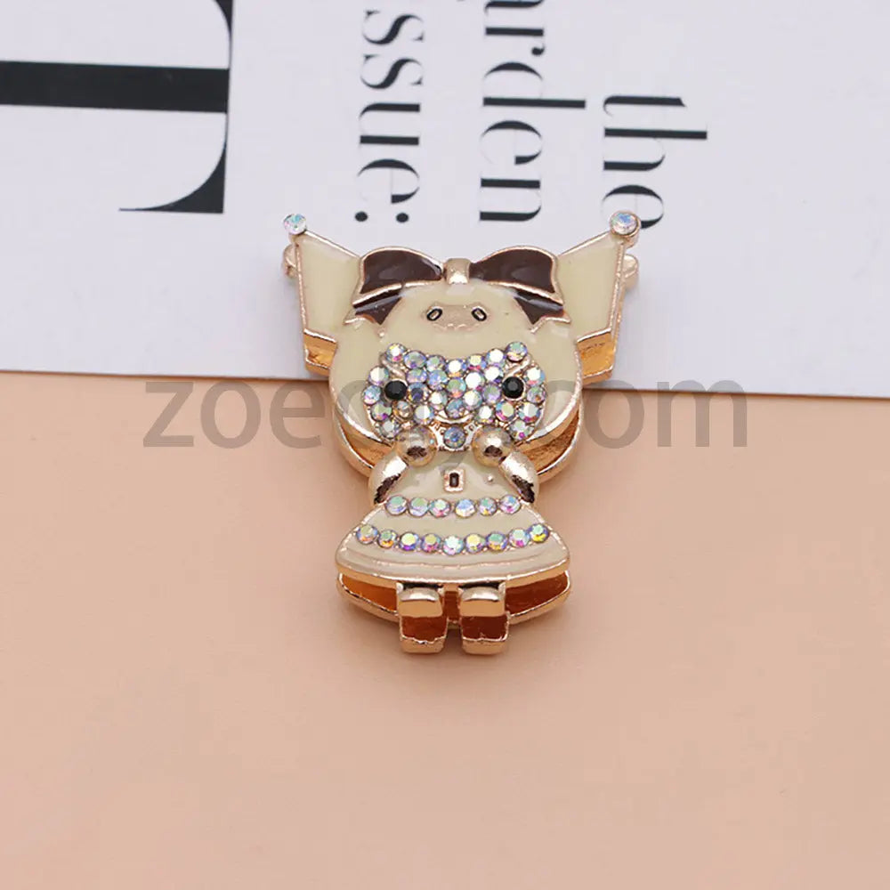 FS4841-Kuromi Alloy Beads Fit For Beadable Pens For Keychain Jewelry Making Zoe's DIY Shop