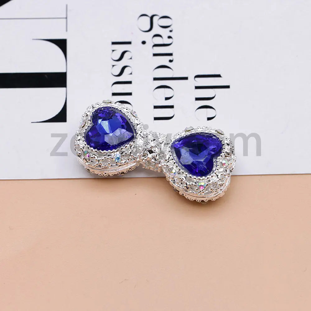 FS4842-Double Heart Bows Beads Fit For Beadable Pens For Keychain Jewelry Making Zoe's DIY Shop