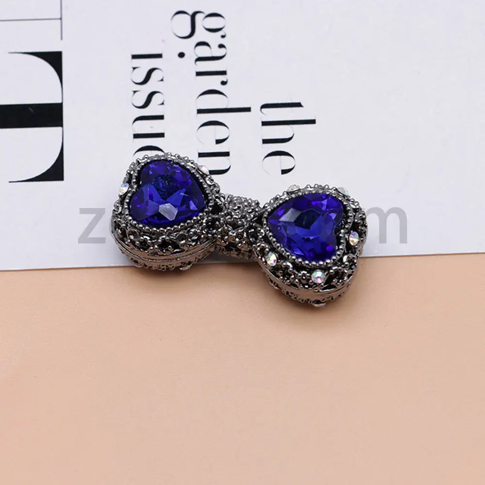 FS4842-Double Heart Bows Beads Fit For Beadable Pens For Keychain Jewelry Making Zoe's DIY Shop