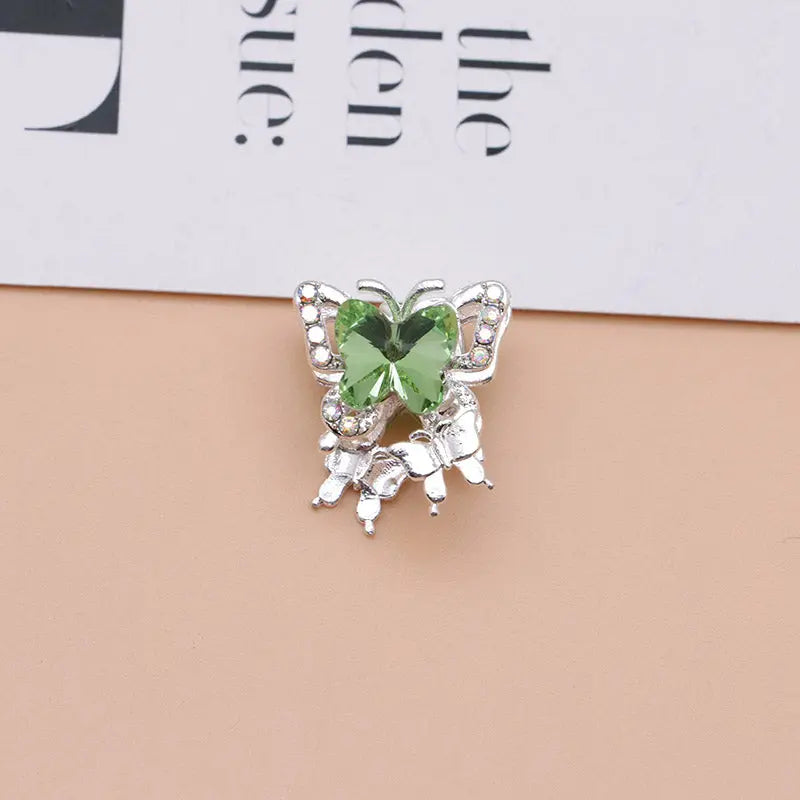 FS4844- Approximately 2×1.8×1.6 Cm Butterfly Alloy Beads Four For Keychain Jewelry Making Zoe's DIY Shop
