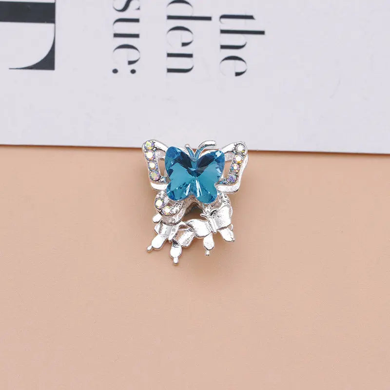 FS4844- Approximately 2×1.8×1.6 Cm Butterfly Alloy Beads Four For Keychain Jewelry Making Zoe's DIY Shop