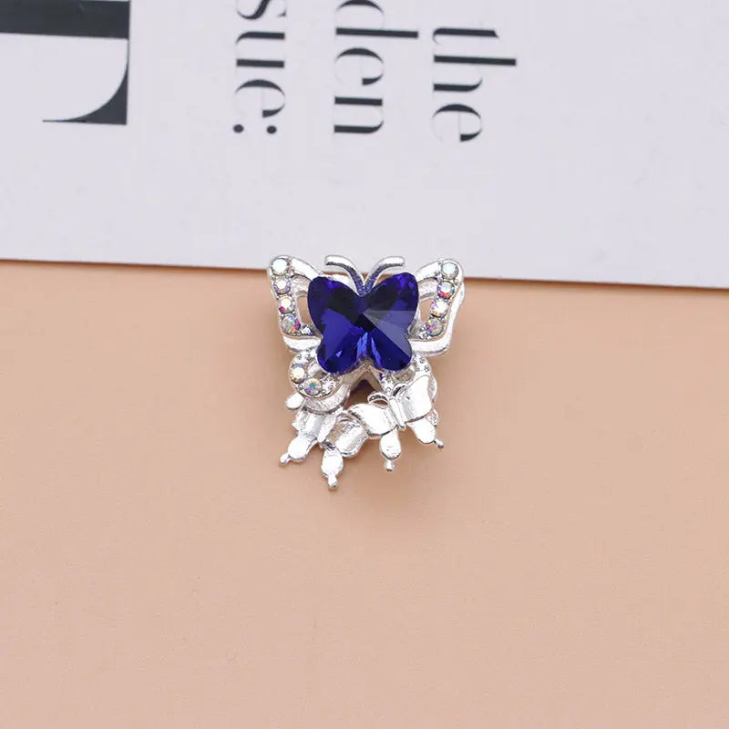 FS4844- Approximately 2×1.8×1.6 Cm Butterfly Alloy Beads Four For Keychain Jewelry Making Zoe's DIY Shop