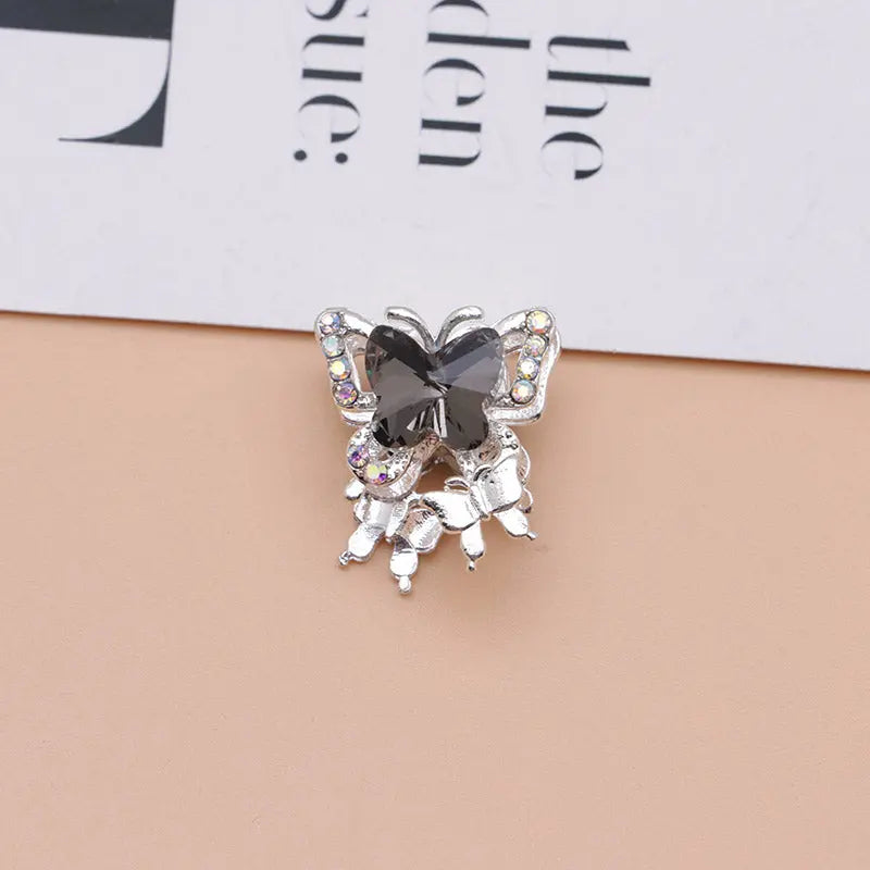 FS4844- Approximately 2×1.8×1.6 Cm Butterfly Alloy Beads Four For Keychain Jewelry Making Zoe's DIY Shop