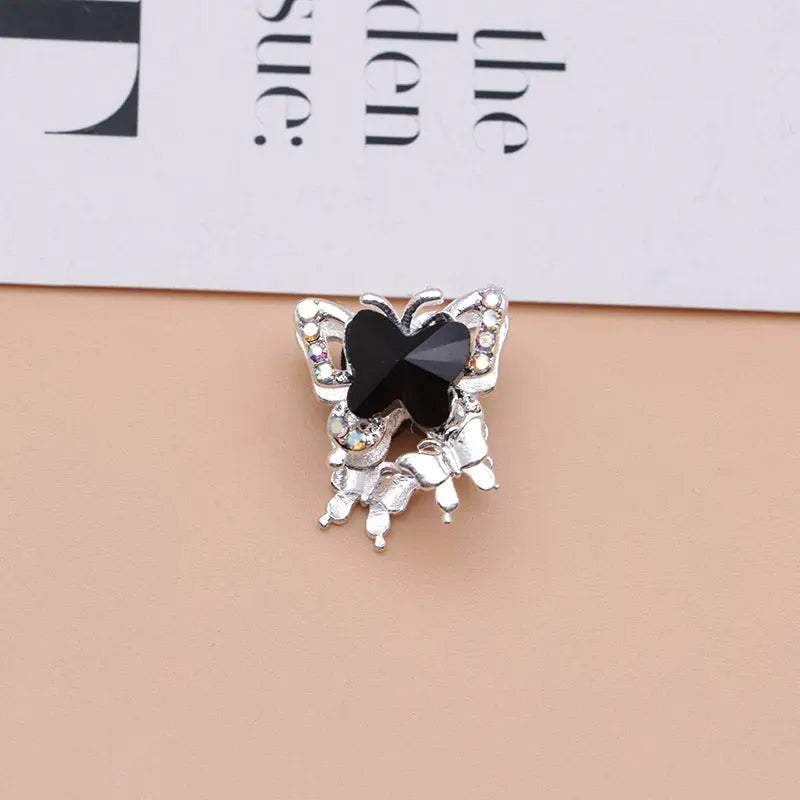 FS4844- Approximately 2×1.8×1.6 Cm Butterfly Alloy Beads Four For Keychain Jewelry Making Zoe's DIY Shop