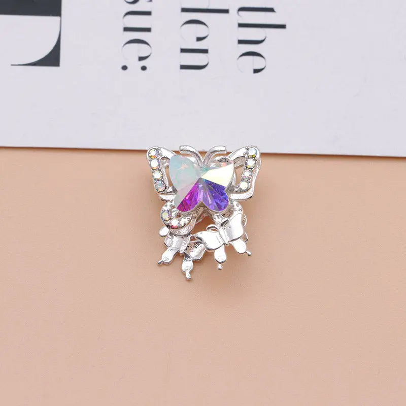 FS4844- Approximately 2×1.8×1.6 Cm Butterfly Alloy Beads Four For Keychain Jewelry Making Zoe's DIY Shop