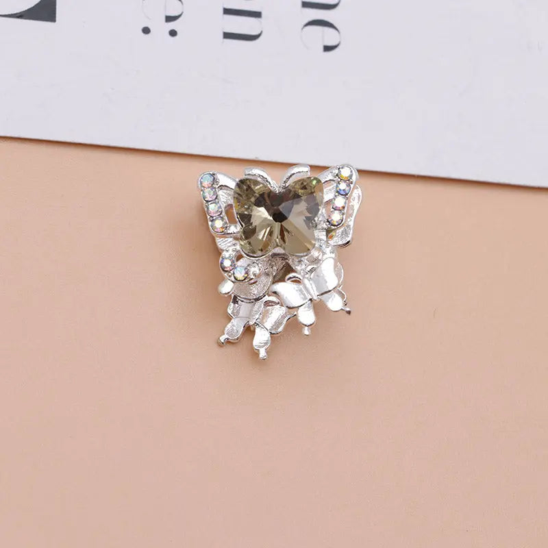 FS4844- Approximately 2×1.8×1.6 Cm Butterfly Alloy Beads Four For Keychain Jewelry Making Zoe's DIY Shop