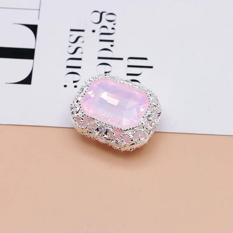 FS4849- Approximately 21×17mm Double-Sided Zirconium Diamond Alloy Beads Four-Way Pen-Passing For DIY Project Zoe's DIY Shop