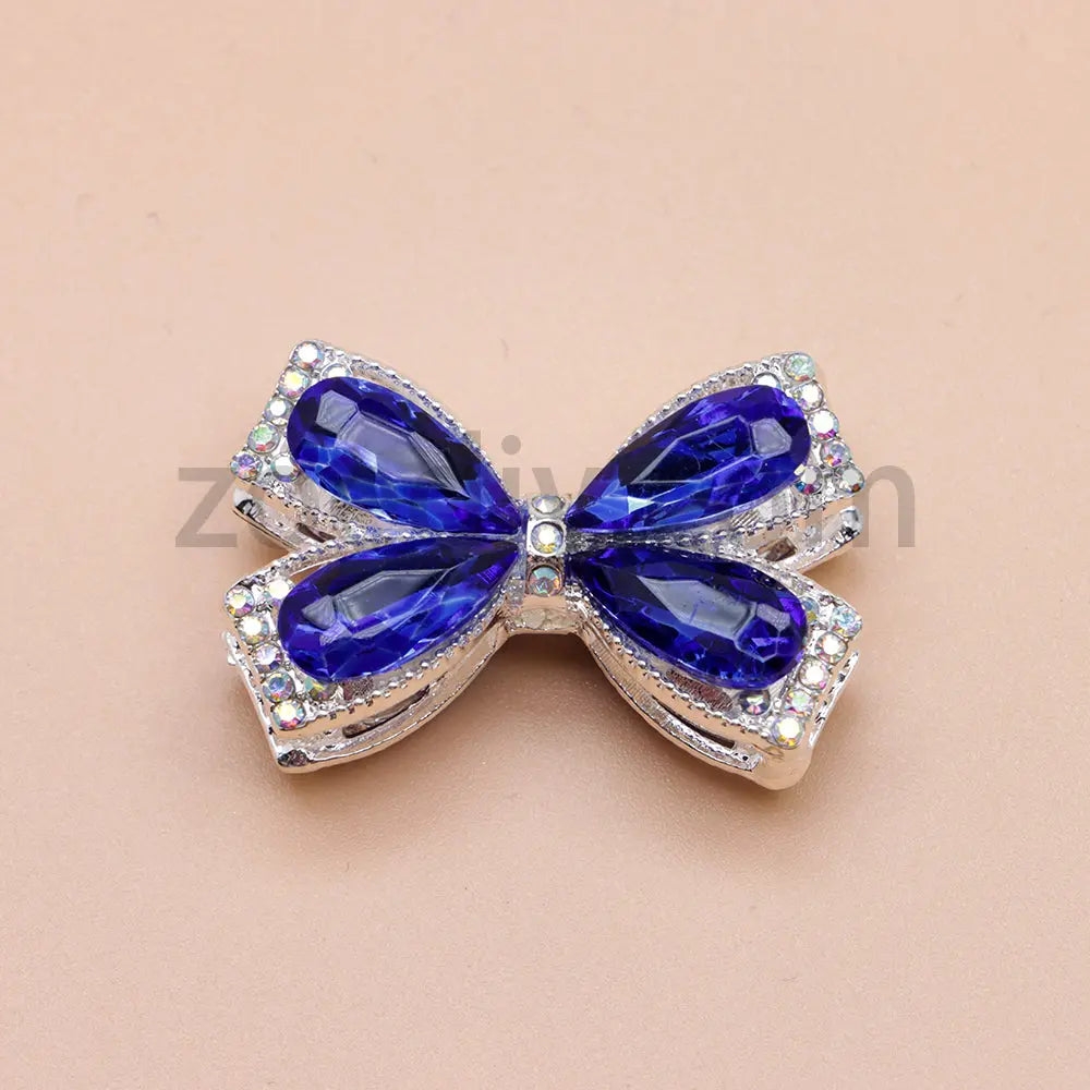 FS4850- Crystal Diamond Bows Metal Beads Fit For Beadable Pens Zoe's DIY Shop