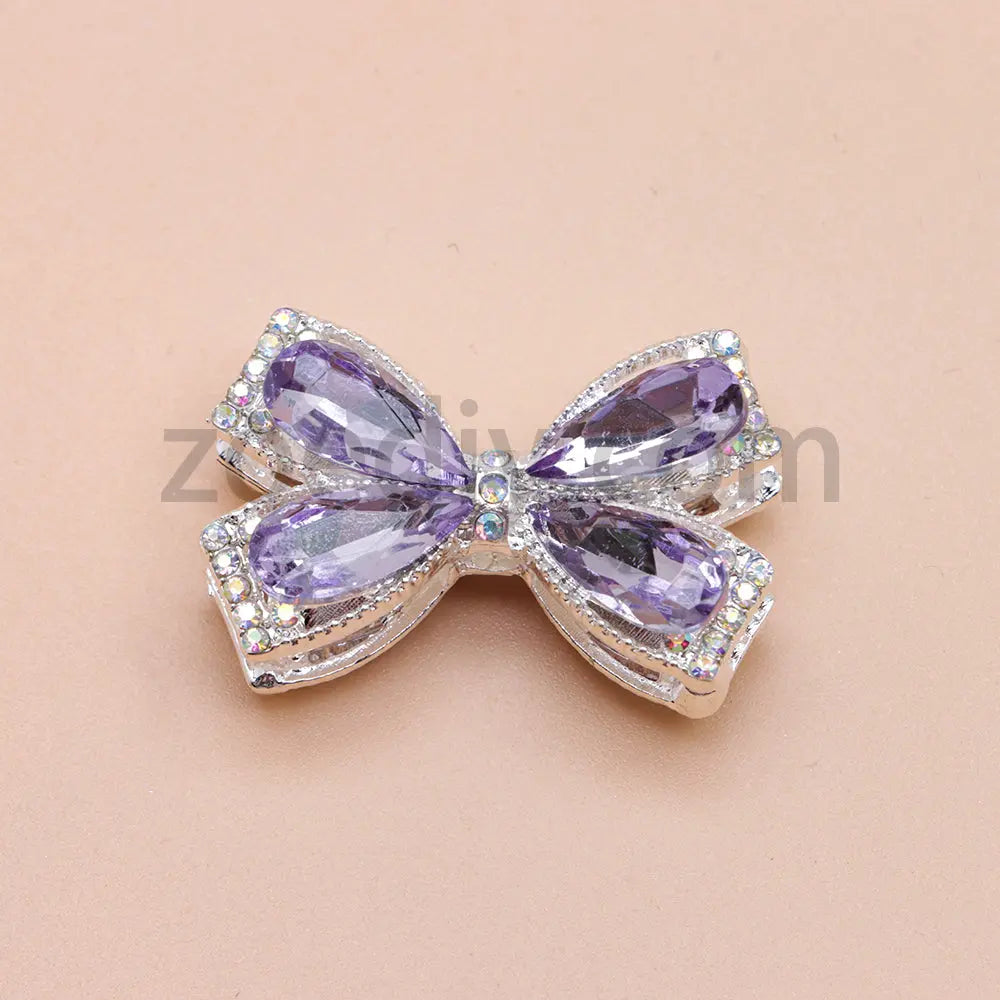 FS4850- Crystal Diamond Bows Metal Beads Fit For Beadable Pens Zoe's DIY Shop