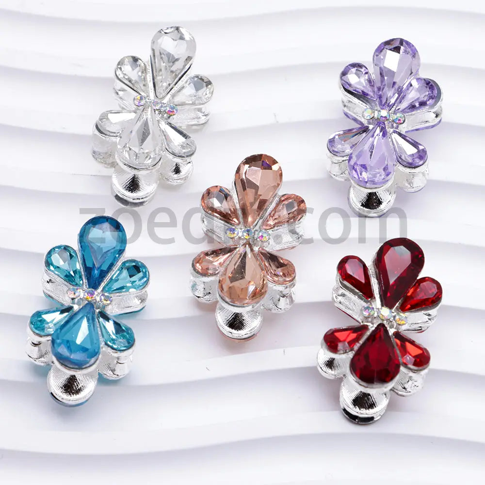 FS4855-5 Pieces Crystal Diamond Butterfly Metal Beads Fit For Beadable Pens Zoe's DIY Shop
