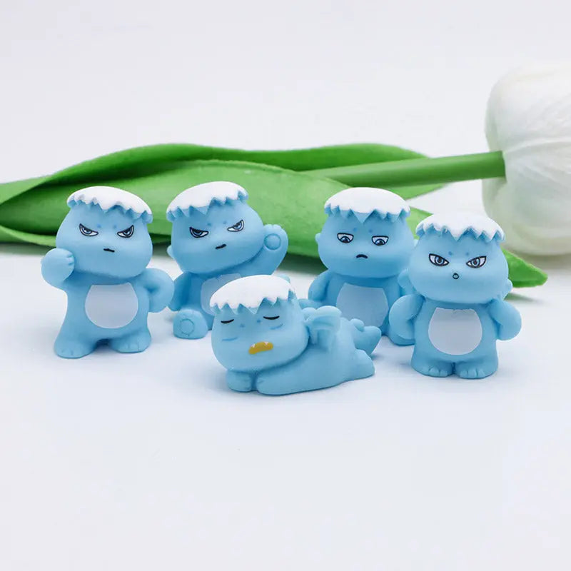 FS4887- Three - Dimensional Mini Snow - Topped Milk Dragon Pen Toppers Zoe's DIY Shop