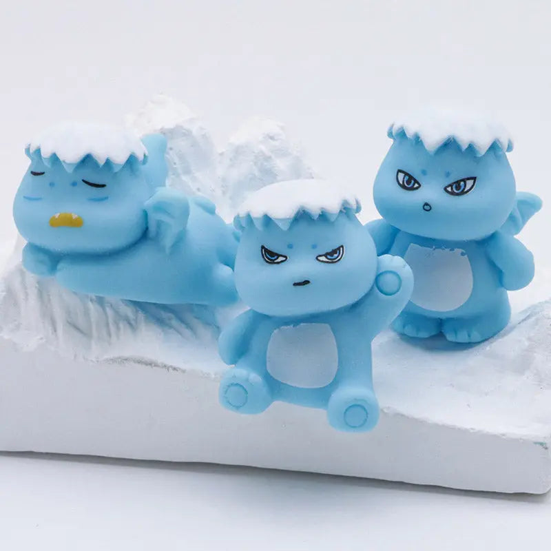 FS4887- Three - Dimensional Mini Snow - Topped Milk Dragon Pen Toppers Zoe's DIY Shop