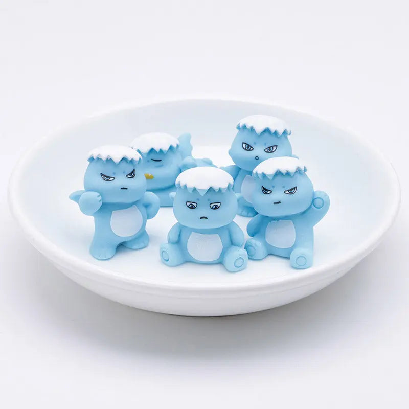 FS4887- Three - Dimensional Mini Snow - Topped Milk Dragon Pen Toppers Zoe's DIY Shop
