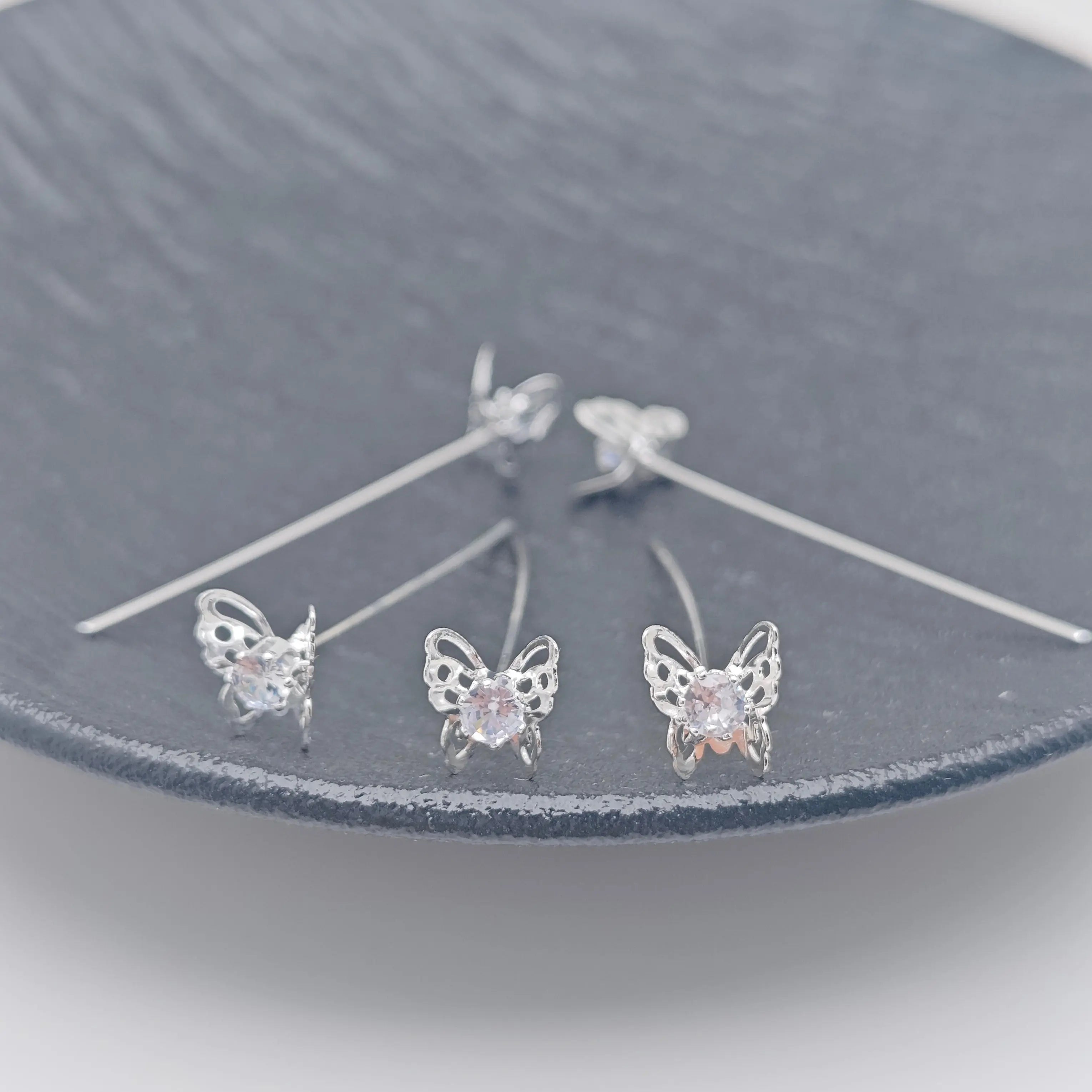 FS4894- 40mm Butterfly Zircon Pin Zoe's DIY Shop