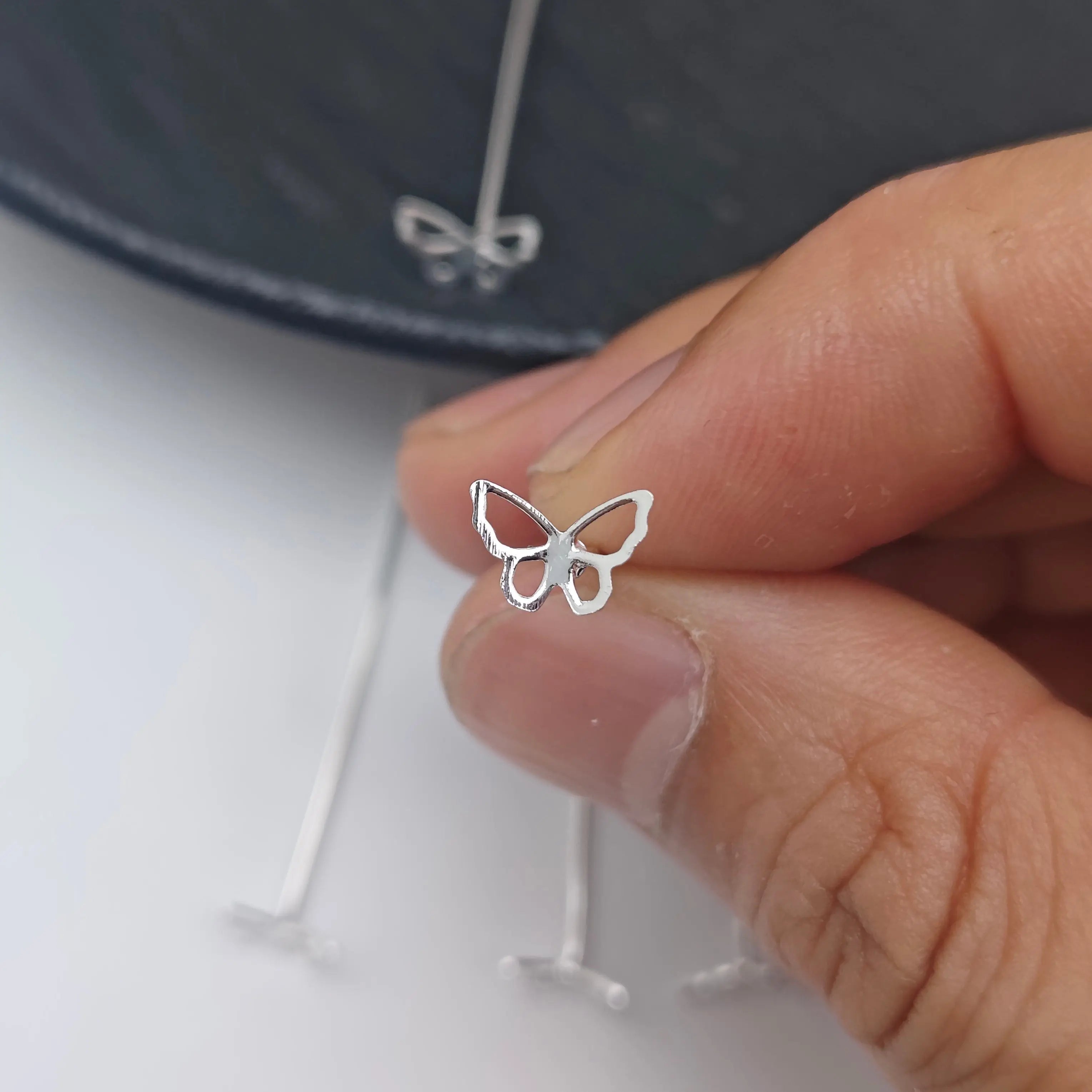 FS4895- 40mm Hollow Butterfly Pin Zoe's DIY Shop
