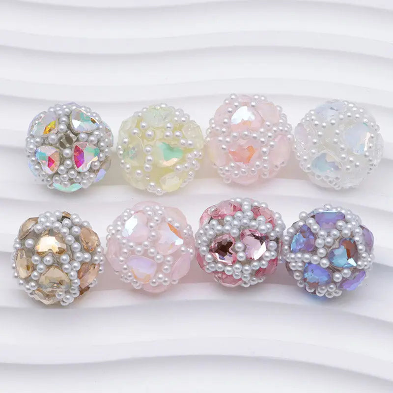 FS4932- 16mm Drilled Beads Heart Love Zoe's DIY Shop