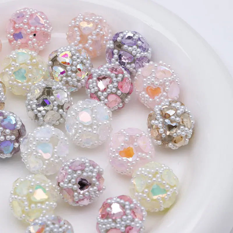 FS4932- 16mm Drilled Beads Heart Love Zoe's DIY Shop