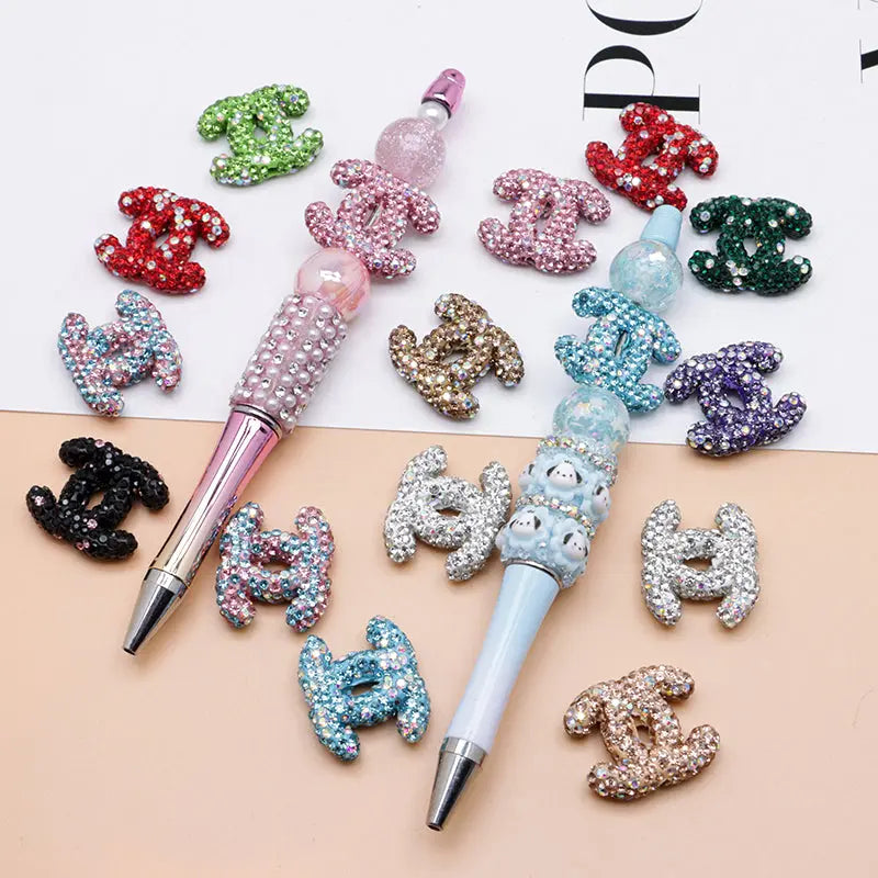 FS4938- 22×26Mm Cc Ceramic Clay Drill Beads Can Pass Through A Pen Zoe's DIY Shop