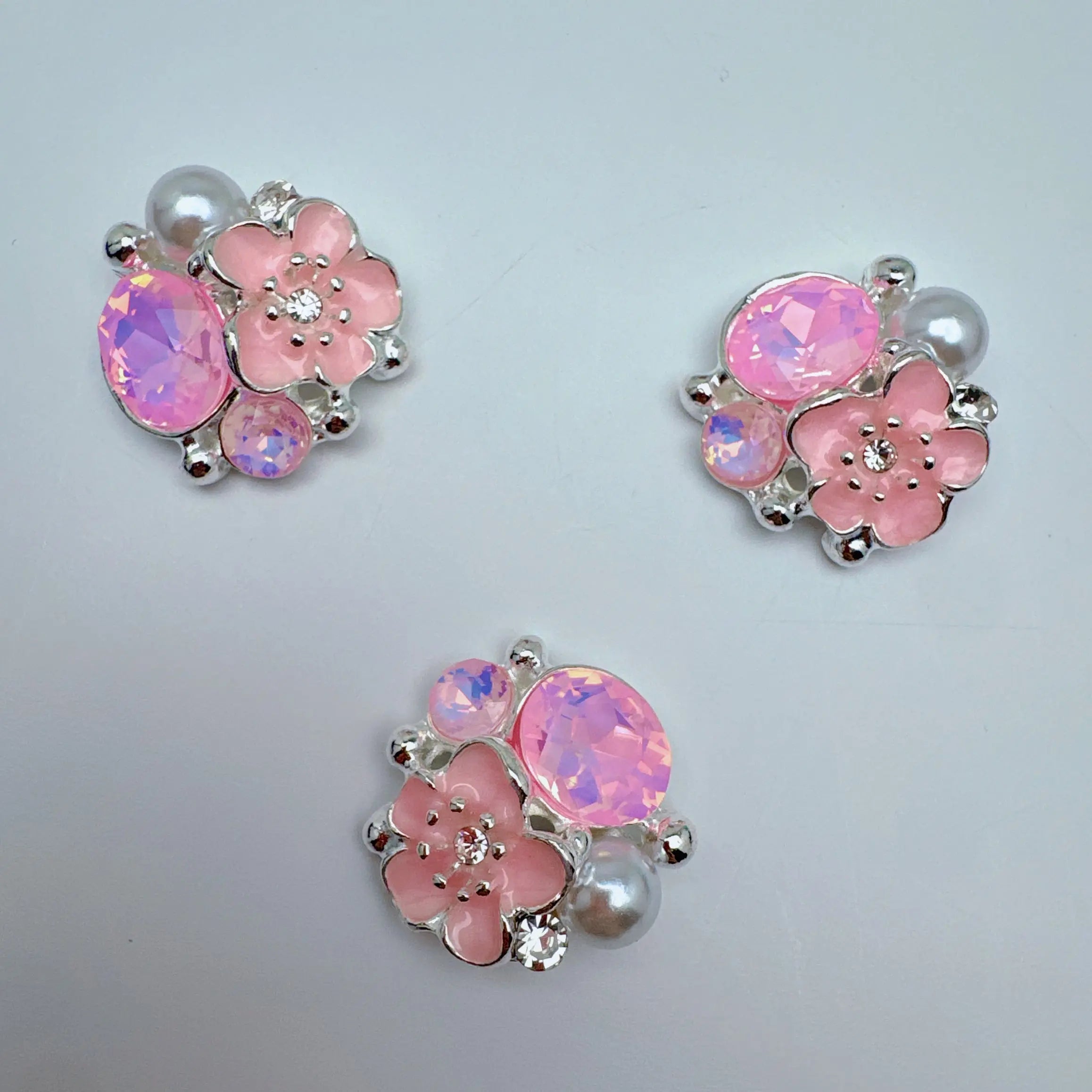 FS4945-Flower Diamond Alloy Charms For DIY project Zoe's DIY Shop