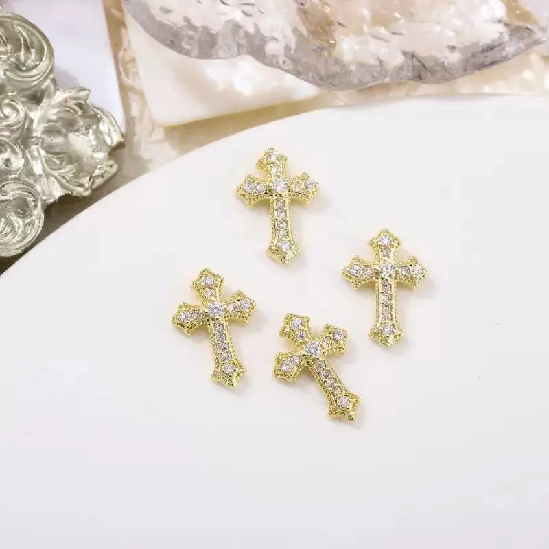 FS4950-9×13mm Cross Nail Charms For DIY Project Zoe's DIY Shop