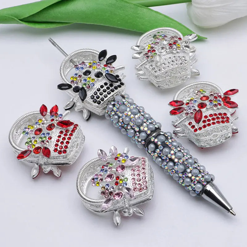 FS4952- Flower Basket Alloy Beads Zoe's DIY Shop