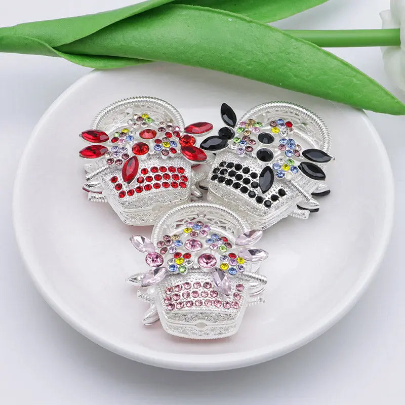FS4952- Flower Basket Alloy Beads Zoe's DIY Shop