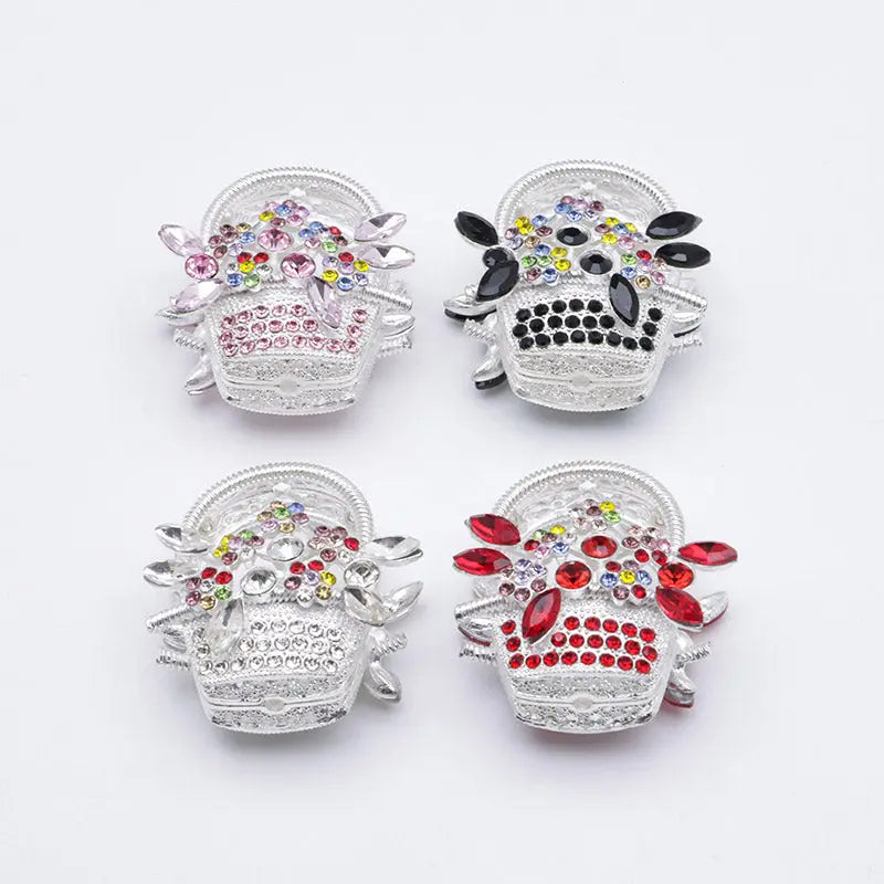 FS4952- Flower Basket Alloy Beads Zoe's DIY Shop