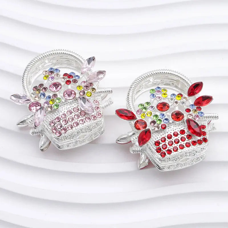 FS4952- Flower Basket Alloy Beads Zoe's DIY Shop