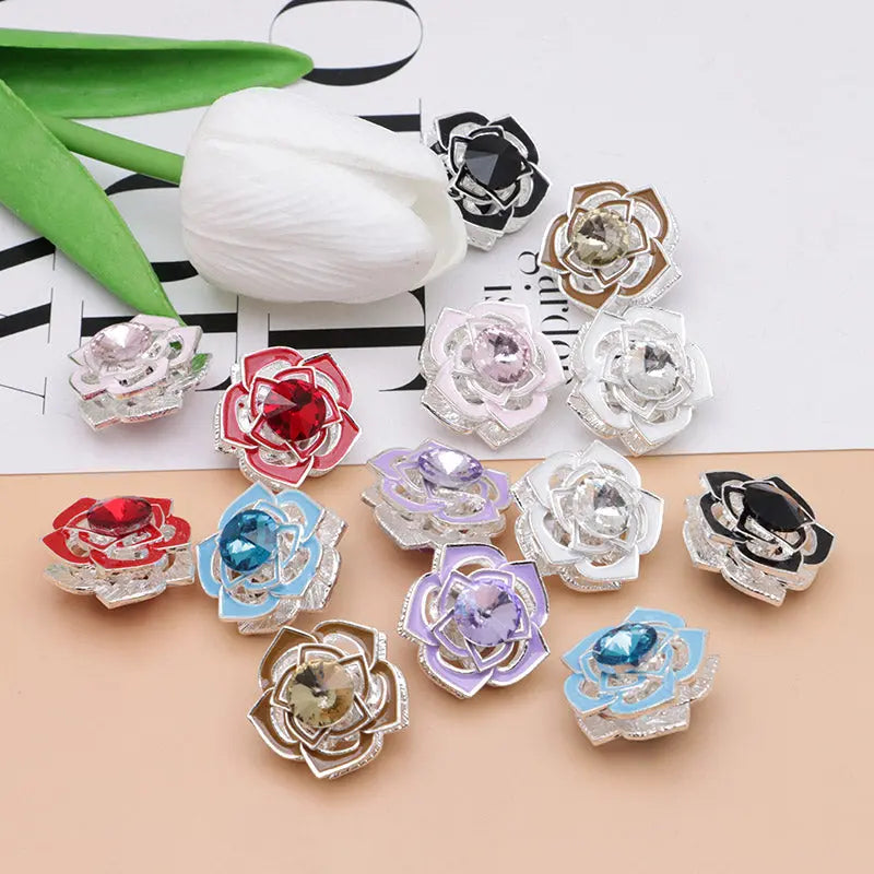 FS5014- 20Mm Rose Alloy Beads (Pen Can Pass Through) Zoe's DIY Shop