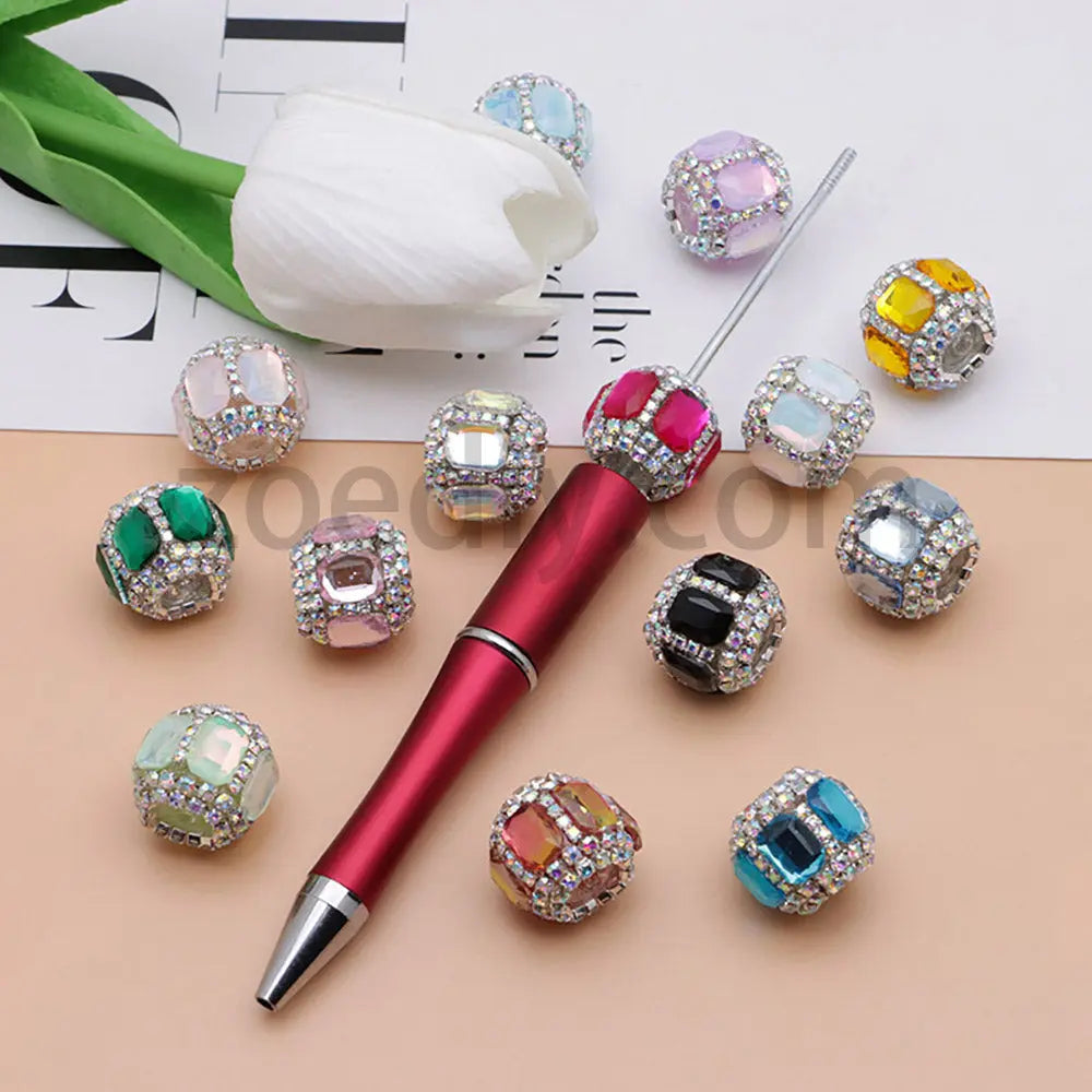 FS5015-Mocha Diamond Heavy-Duty Beads Fit For Beadable Pens Zoe's DIY Shop