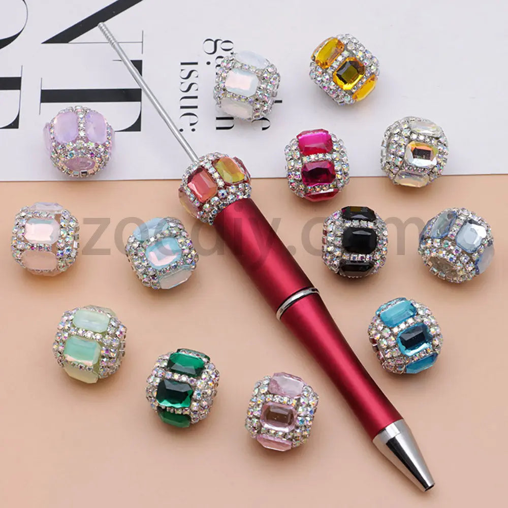 FS5015-Mocha Diamond Heavy-Duty Beads Fit For Beadable Pens Zoe's DIY Shop