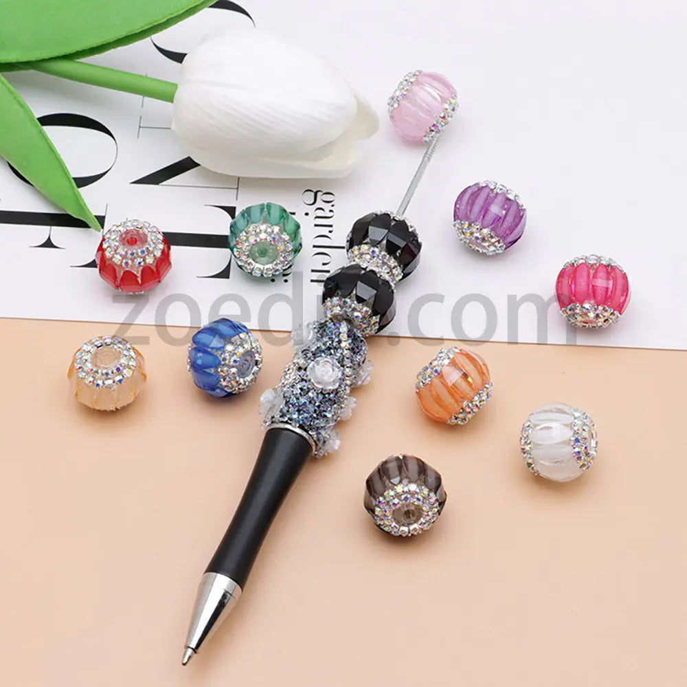 FS5016-16mm Lantern Beads Fit For Beadable Pens Zoe's DIY Shop
