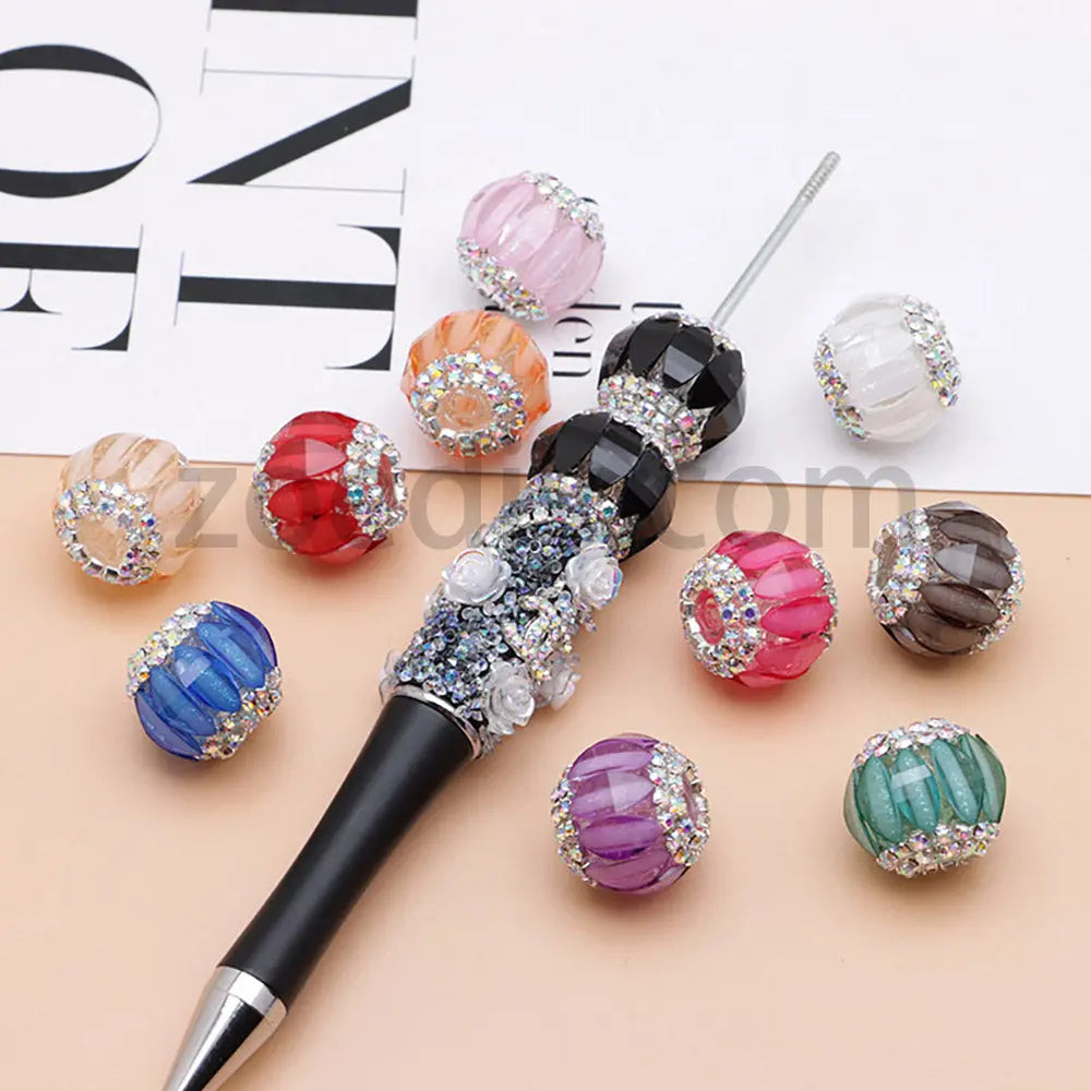 FS5016-16mm Lantern Beads Fit For Beadable Pens Zoe's DIY Shop