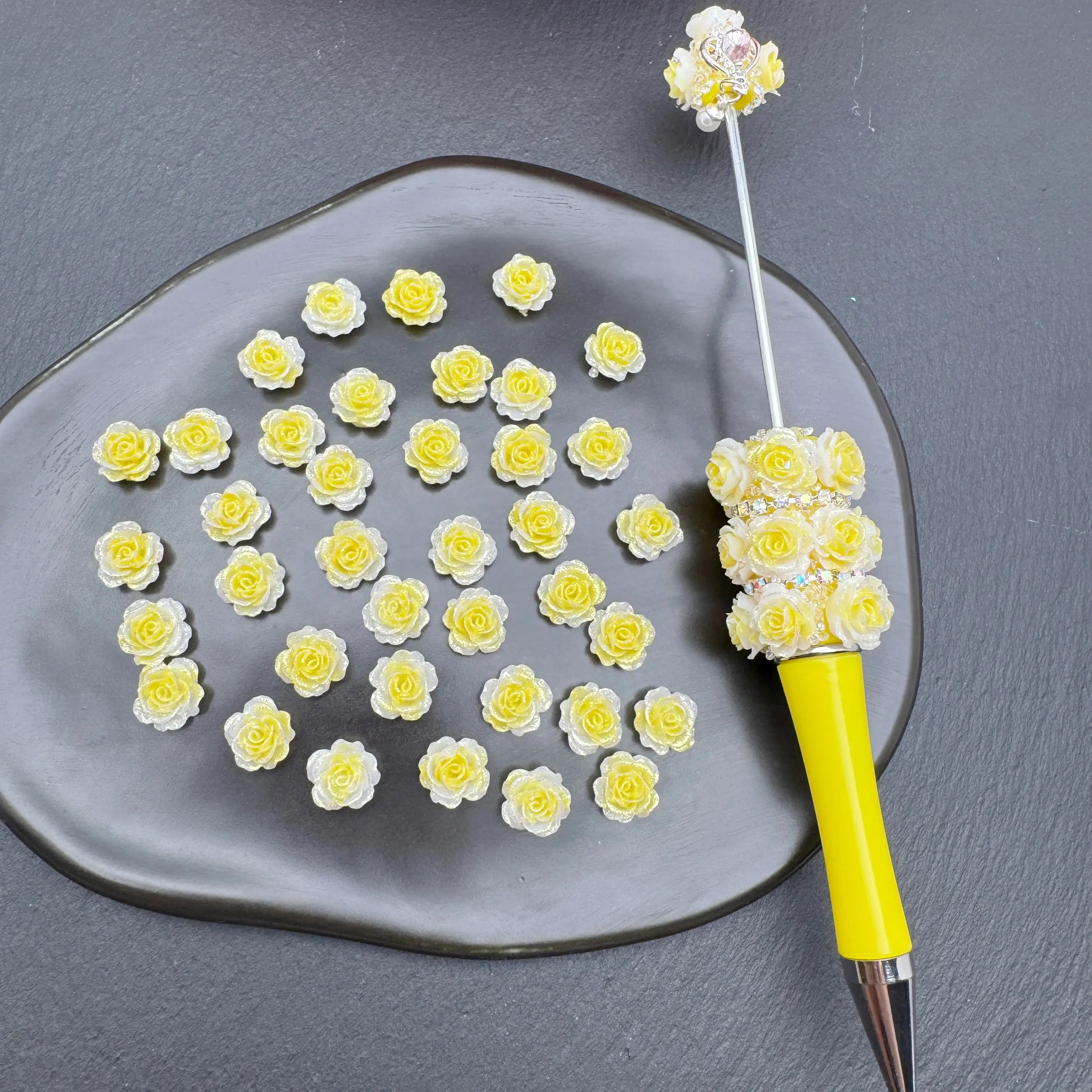 FS5044-10mm Soft Glowing Nail Charms For Making Fancy Beads Or Fancy Beadable Pens For DIY Project Zoe's DIY Shop