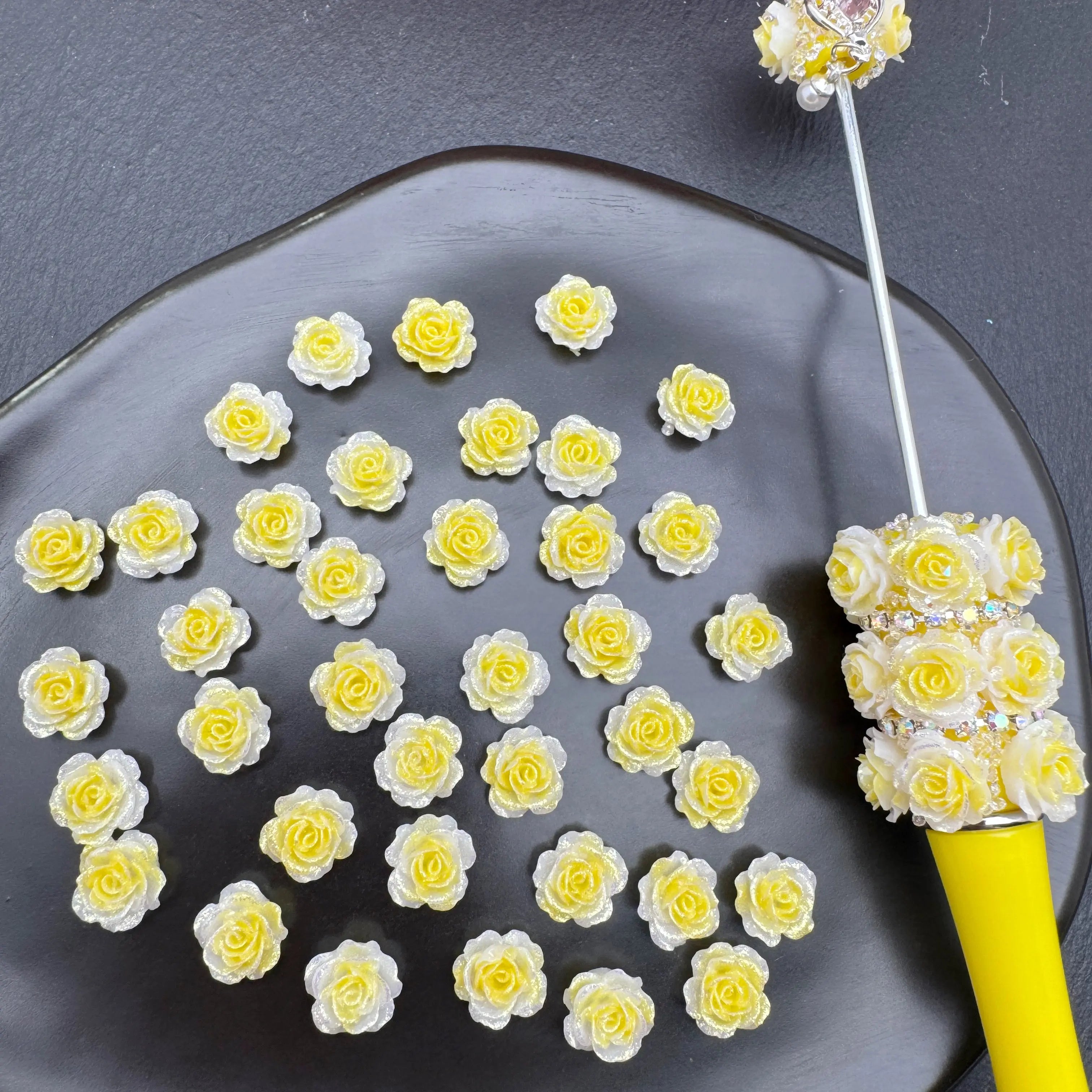 FS5044-10mm Soft Glowing Nail Charms For Making Fancy Beads Or Fancy Beadable Pens For DIY Project Zoe's DIY Shop