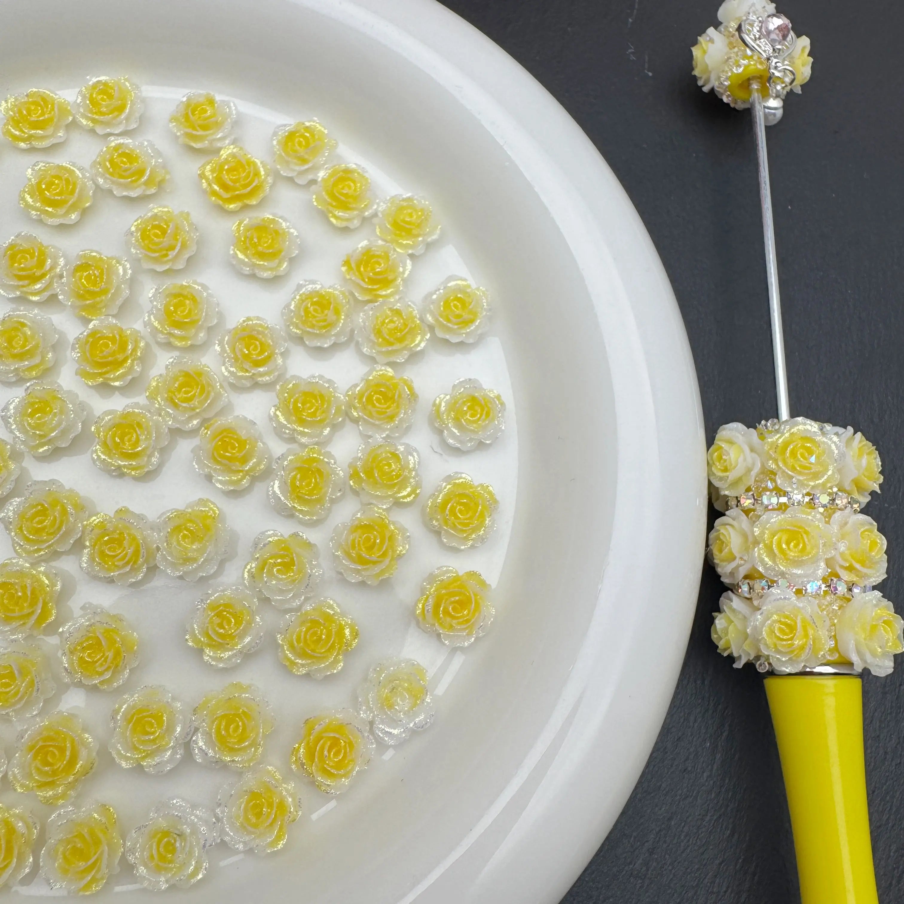 FS5044-10mm Soft Glowing Nail Charms For Making Fancy Beads Or Fancy Beadable Pens For DIY Project Zoe's DIY Shop