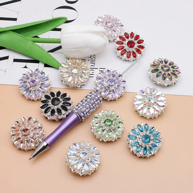 FS5052- Sunflower Metal Beads Zoe's DIY Shop