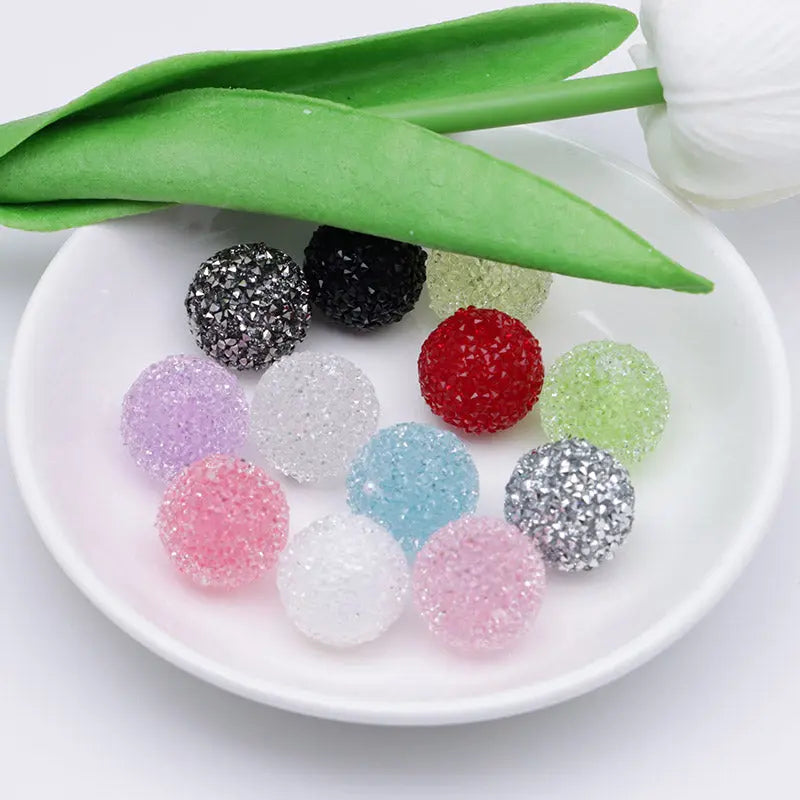 FS5121- 16mm Translucent Sugar Beads for Crafts DIY Bracelets Keychains Pens Jewelry Making Supplies Zoe's DIY Shop