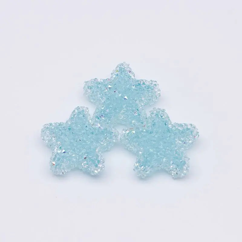 FS5153-About 21mm Star Sugar Beads (Hole is not for pen) Zoe DIY Wholesale