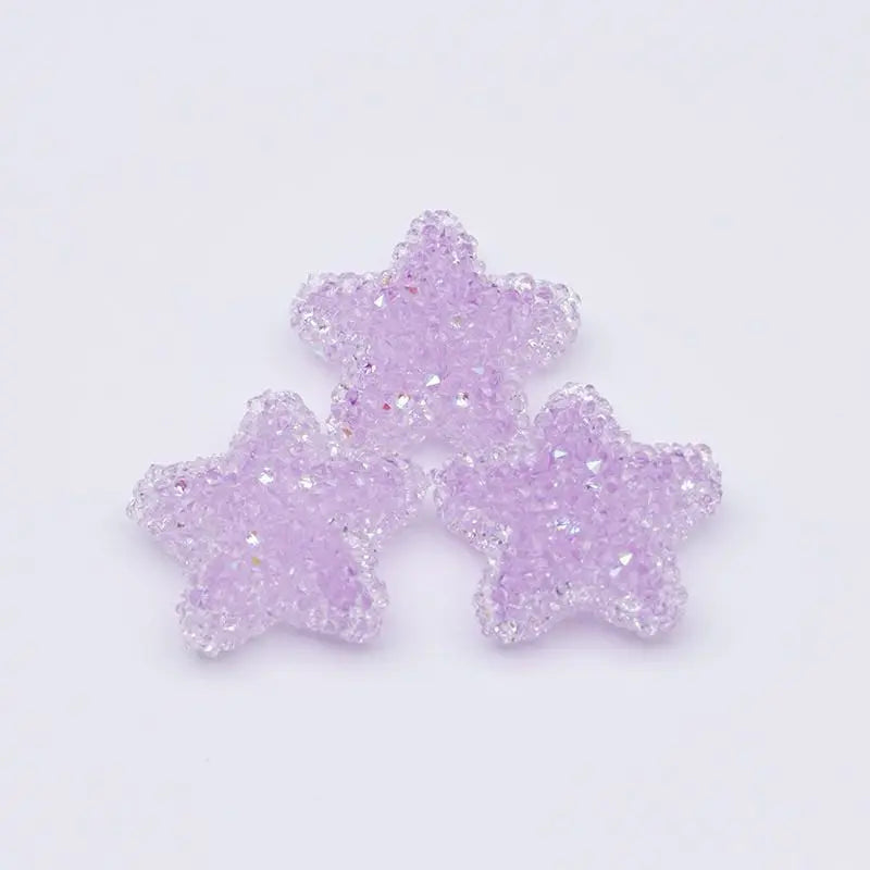 FS5153-About 21mm Star Sugar Beads (Hole is not for pen) Zoe DIY Wholesale