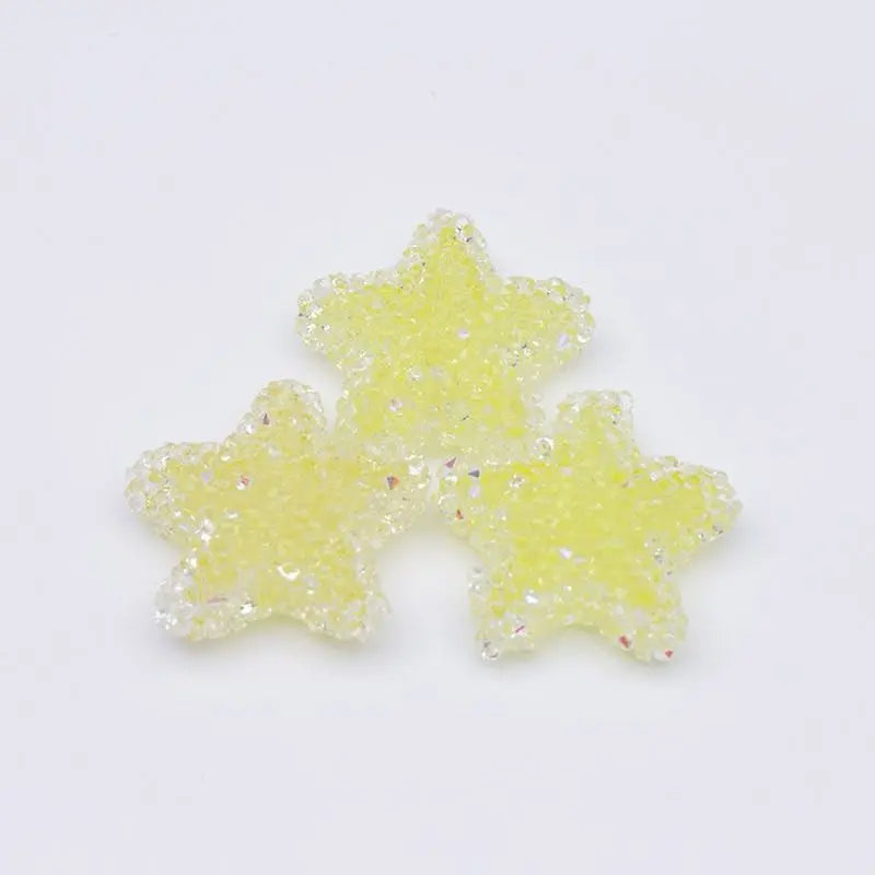 FS5153-About 21mm Star Sugar Beads (Hole is not for pen) Zoe DIY Wholesale