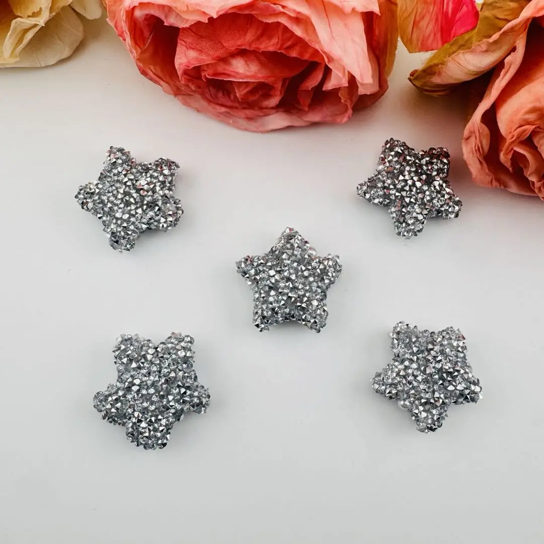FS5153-About 21mm Star Sugar Beads (Hole is not for pen) Zoe DIY Wholesale